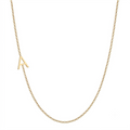 14K Gold Initial Necklace – Personalized A Letter Pendant