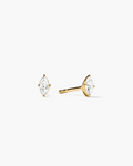 Lab Grown Sapphire Marquise Cut Studs