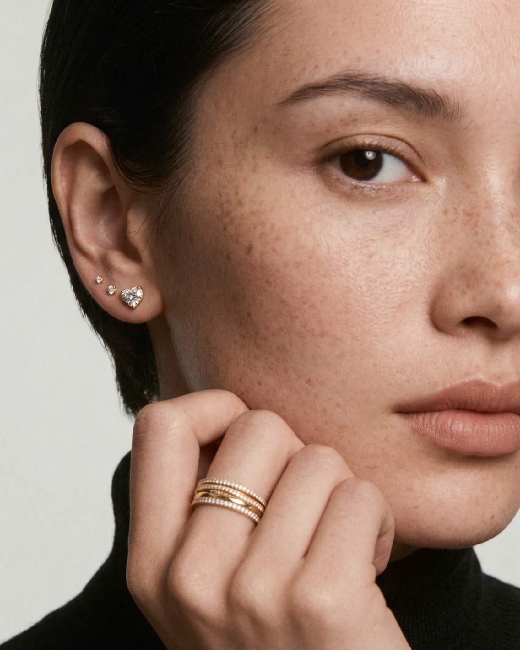 Heart Studs