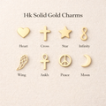 14K Gold Initial Necklace – Personalized A Letter Pendant (Copy)